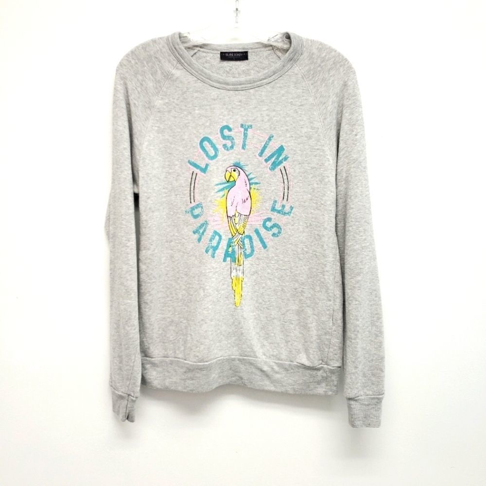 Blaine Bowen Lost in Paradise Parrot Sweatshirt Size Small